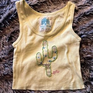 Vintage Free People Cropped Tank Top